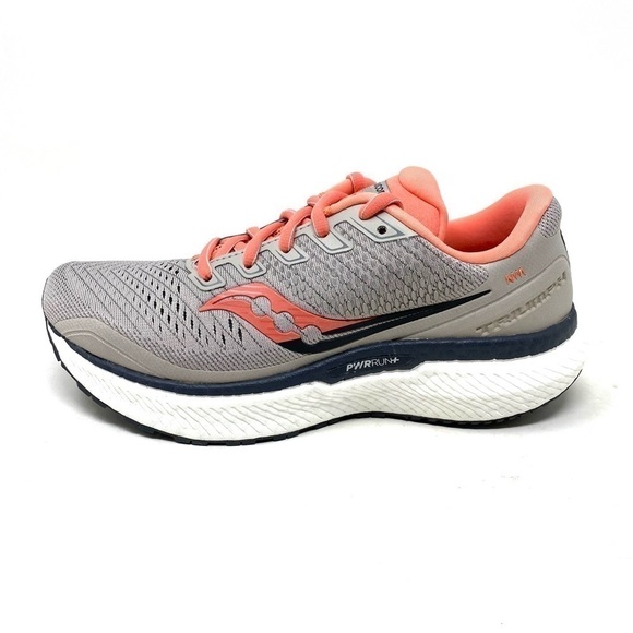 Saucony Triumph 18 moonrock coral running shoes - Picture 1 of 8